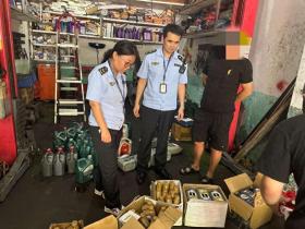 紹興越城市場監(jiān)管亮劍，查處銷售使用假冒品牌機油案  第1張