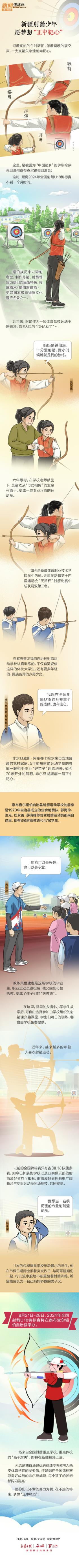 新聞連環(huán)畫丨新疆射箭少年，愿夢(mèng)想“正中靶心”  第1張