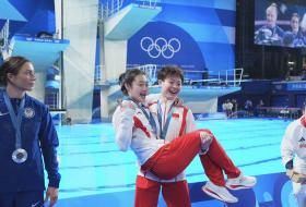 陳藝文/昌雅妮摘金，跳水女雙三米板中國(guó)隊(duì)六連冠  第5張