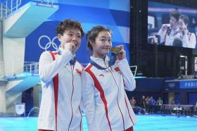 陳藝文/昌雅妮摘金，跳水女雙三米板中國(guó)隊(duì)六連冠  第8張