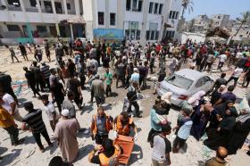 以軍轟炸加沙地帶醫(yī)院致上百人傷亡  第7張